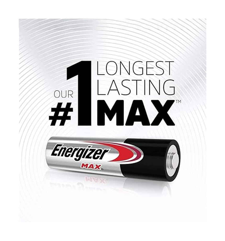 Energizer Max Alkaline Batteries - AA (Pack Of 2)